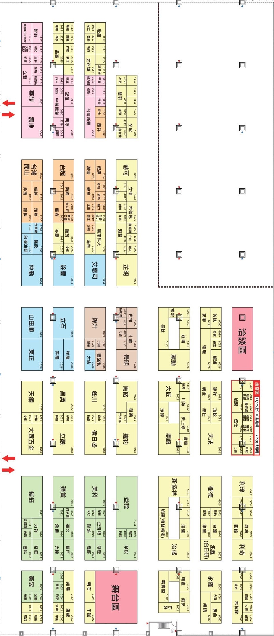 2025台中工具機暨智慧製造展-平面圖